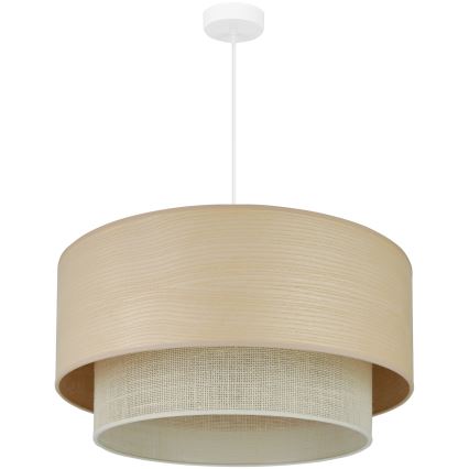 Brilagi - Κρεμαστό φωτιστικό οροφής ARIZONA BOHO 1xE27/15W/230V διάμετρος 60 cm μπεζ/λευκό