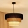 Brilagi - Κρεμαστό φωτιστικό οροφής ASPEN LUNETA 1xE27/15W/230V διάμετρος 45 cm μαύρο/μπεζ/κρεμ