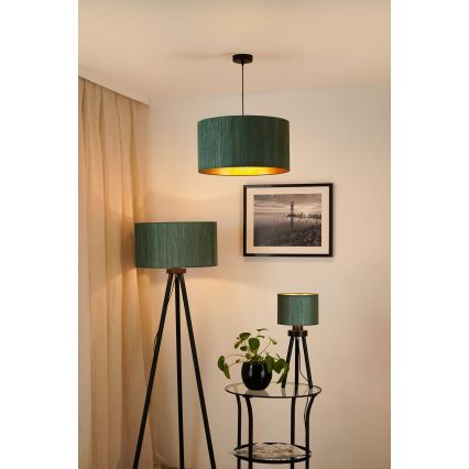 Brilagi - Κρεμαστό φωτιστικό οροφής BOSTON ROLLER 1xE27/15W/230V διάμετρος 45 cm straw πράσινο/χρυσό