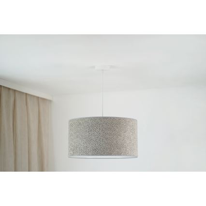 Brilagi - Κρεμαστό φωτιστικό οροφής BOUCLE ROLLER 1xE27/15W/230V διάμετρος 45 cm γκρι
