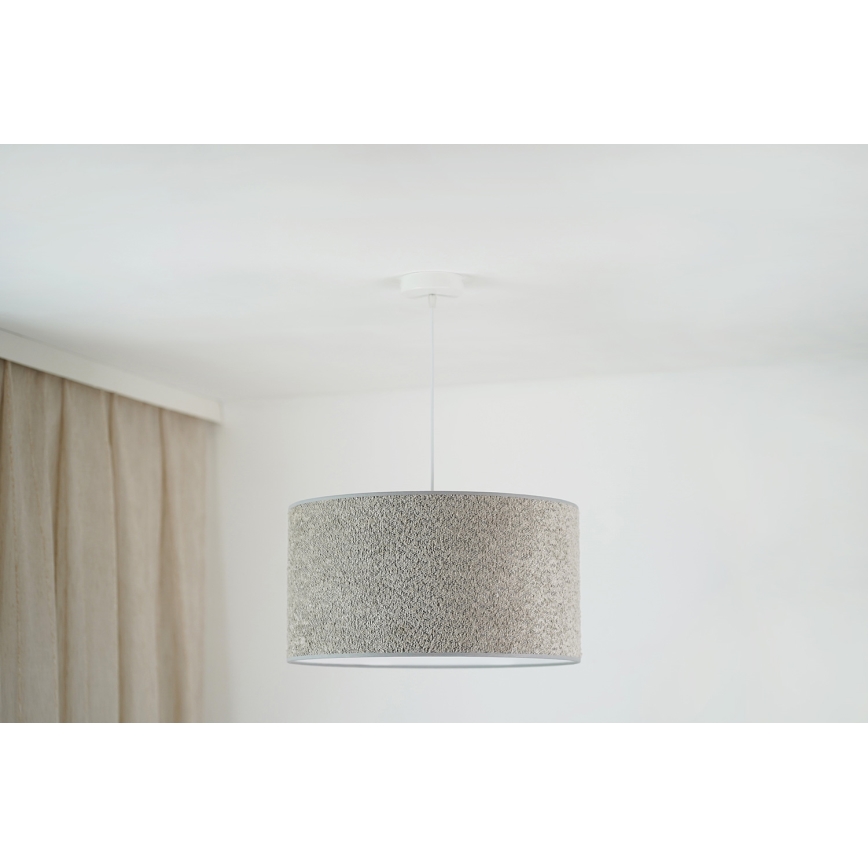 Brilagi - Κρεμαστό φωτιστικό οροφής BOUCLE ROLLER 1xE27/15W/230V διάμετρος 45 cm γκρι