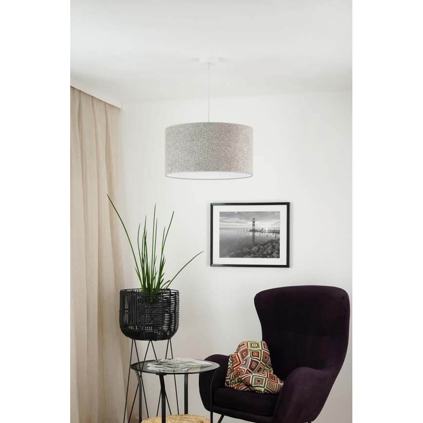 Brilagi - Κρεμαστό φωτιστικό οροφής BOUCLE ROLLER 1xE27/15W/230V διάμετρος 45 cm γκρι