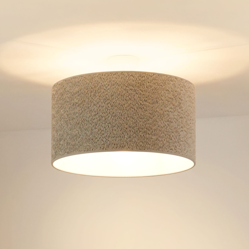 Brilagi - Κρεμαστό φωτιστικό οροφής BOUCLE ROLLER 1xE27/15W/230V διάμετρος 45 cm γκρι