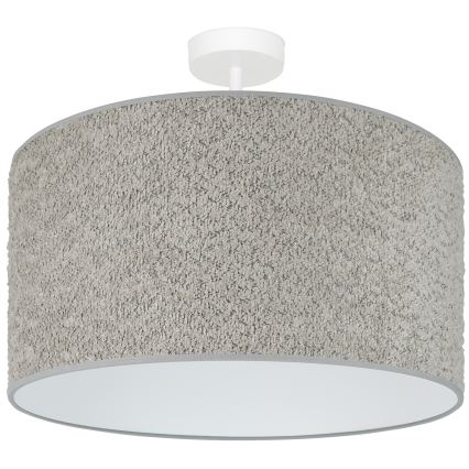Brilagi - Κρεμαστό φωτιστικό οροφής BOUCLE ROLLER 1xE27/15W/230V διάμετρος 45 cm γκρι