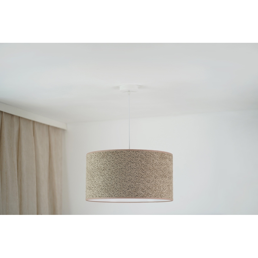 Brilagi - Κρεμαστό φωτιστικό οροφής BOUCLE ROLLER 1xE27/15W/230V διάμετρος 45 cm καφέ