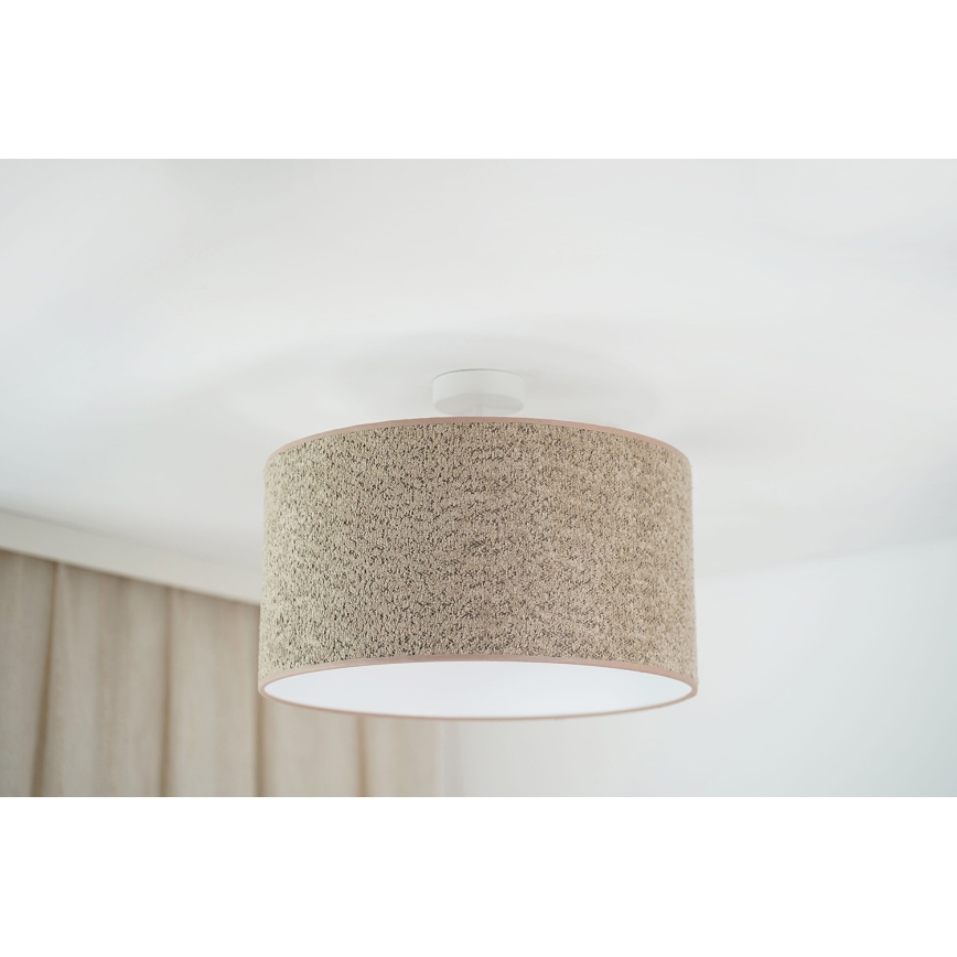 Brilagi - Κρεμαστό φωτιστικό οροφής BOUCLE ROLLER 1xE27/15W/230V διάμετρος 45 cm καφέ