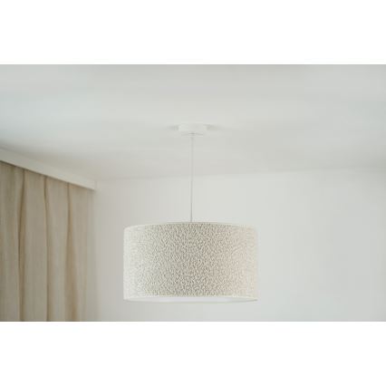 Brilagi - Κρεμαστό φωτιστικό οροφής BOUCLE ROLLER 1xE27/15W/230V διάμετρος 45 cm κρεμ