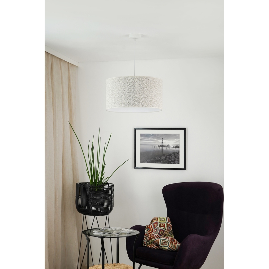 Brilagi - Κρεμαστό φωτιστικό οροφής BOUCLE ROLLER 1xE27/15W/230V διάμετρος 45 cm κρεμ