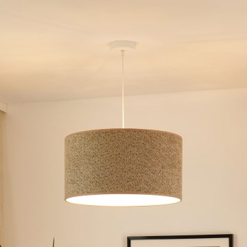 Brilagi - Κρεμαστό φωτιστικό οροφής BOUCLE ROLLER 1xE27/15W/230V διάμετρος 50 cm καφέ
