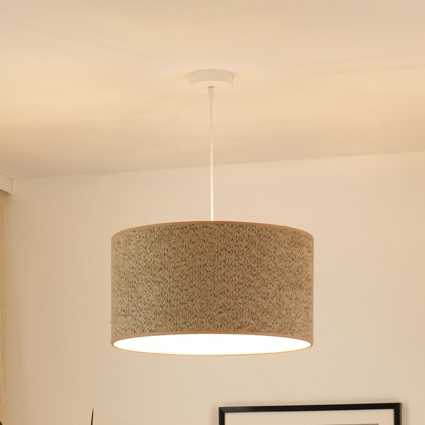 Brilagi - Κρεμαστό φωτιστικό οροφής BOUCLE ROLLER 1xE27/15W/230V διάμετρος 50 cm καφέ