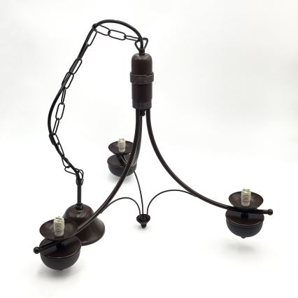 Brilagi - Κρεμαστό φωτιστικό οροφής COTTAGE 3xG9/40W/230V δρυς/λευκό