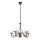 Brilagi - Κρεμαστό φωτιστικό οροφής COTTAGE 5xG9/40W/230V καφέ/λευκό