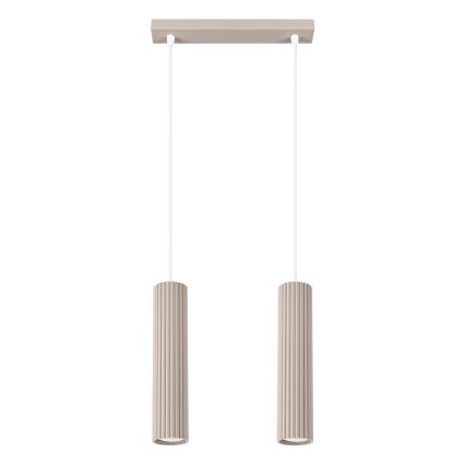 Brilagi - Κρεμαστό φωτιστικό οροφής CRESTO 2xGU10/10W/230V taupe