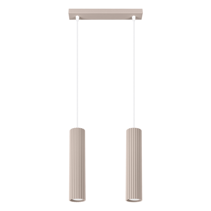 Brilagi - Κρεμαστό φωτιστικό οροφής CRESTO 2xGU10/10W/230V taupe