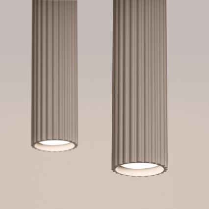 Brilagi - Κρεμαστό φωτιστικό οροφής CRESTO 2xGU10/10W/230V taupe