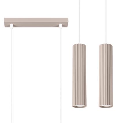 Brilagi - Κρεμαστό φωτιστικό οροφής CRESTO 2xGU10/10W/230V taupe