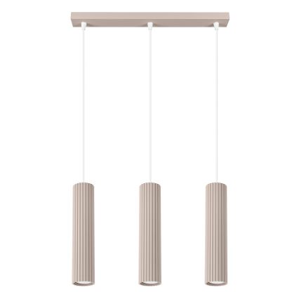 Brilagi - Κρεμαστό φωτιστικό οροφής CRESTO 3xGU10/10W/230V taupe