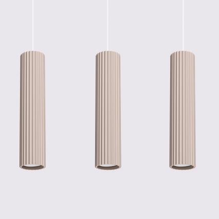 Brilagi - Κρεμαστό φωτιστικό οροφής CRESTO 3xGU10/10W/230V taupe