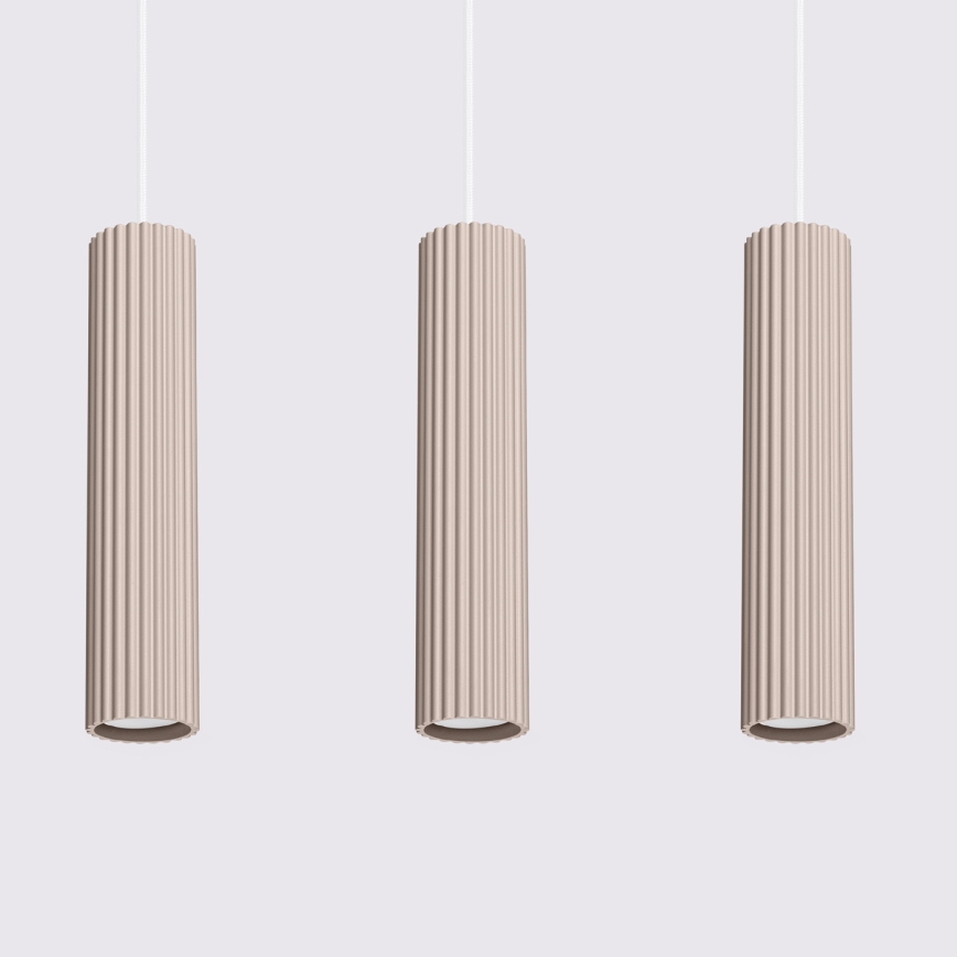 Brilagi - Κρεμαστό φωτιστικό οροφής CRESTO 3xGU10/10W/230V taupe