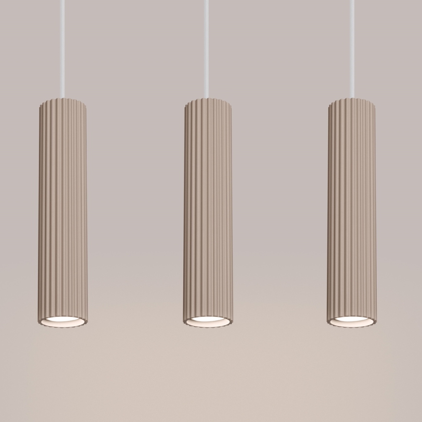 Brilagi - Κρεμαστό φωτιστικό οροφής CRESTO 3xGU10/10W/230V taupe