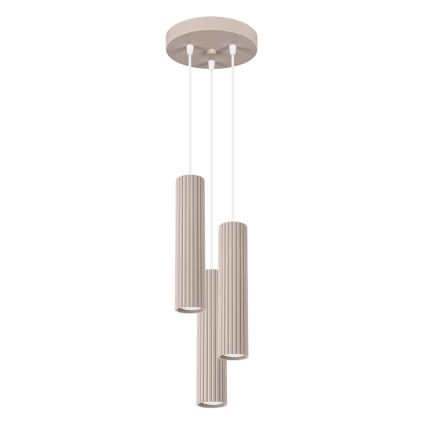 Brilagi - Κρεμαστό φωτιστικό οροφής CRESTO 3xGU10/10W/230V taupe
