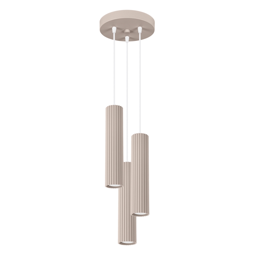 Brilagi - Κρεμαστό φωτιστικό οροφής CRESTO 3xGU10/10W/230V taupe