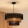 Brilagi - Κρεμαστό φωτιστικό οροφής DAKOTA LUNETA 1xE27/15W/230V διάμετρος 45 cm μαύρο/μπεζ