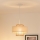 Brilagi - Κρεμαστό φωτιστικό οροφής DALLAS 1xE27/15W/230V διάμετρος 30 cm καφέ/κρεμ/λευκό