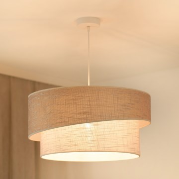 Brilagi - Κρεμαστό φωτιστικό οροφής DOVER SHINE 1xE27/15W/230V διάμετρος 50 cm γκρι/κρεμ