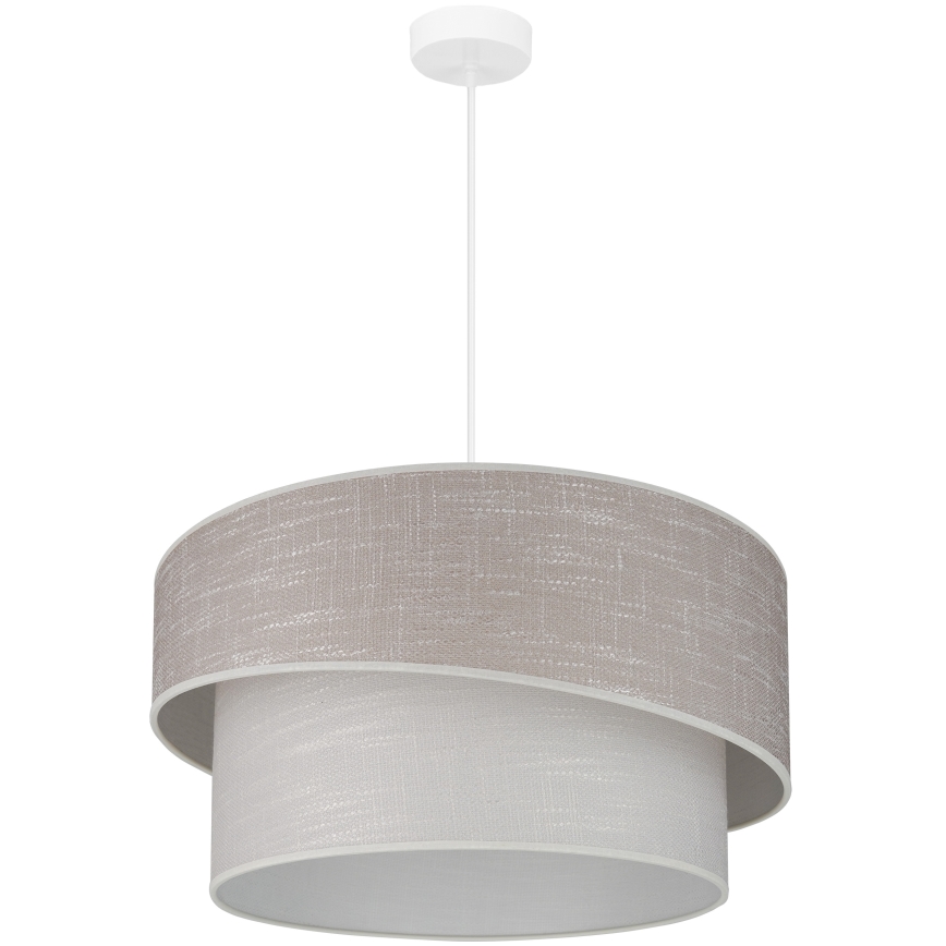 Brilagi - Κρεμαστό φωτιστικό οροφής DOVER SHINE 1xE27/15W/230V διάμετρος 50 cm γκρι/κρεμ