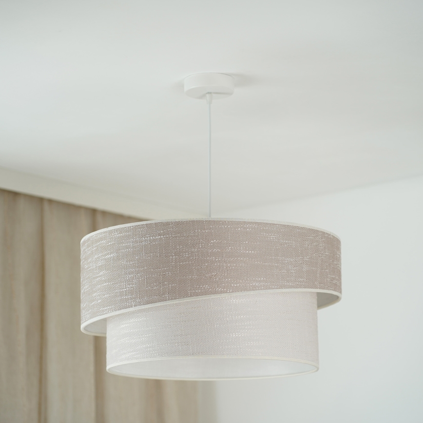 Brilagi - Κρεμαστό φωτιστικό οροφής DOVER SHINE 1xE27/15W/230V διάμετρος 50 cm γκρι/κρεμ