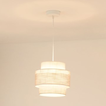 Brilagi - Κρεμαστό φωτιστικό οροφής DOVER SPACE 1xE27/15W/230V διάμετρος 25 cm γκρι/κρεμ