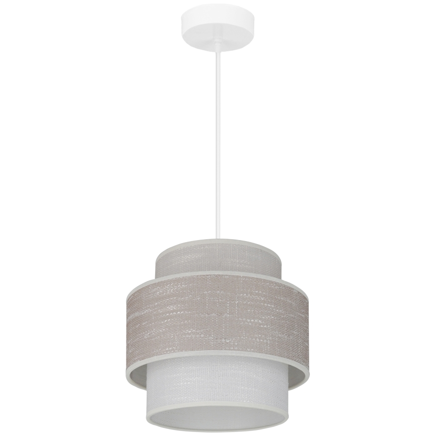 Brilagi - Κρεμαστό φωτιστικό οροφής DOVER SPACE 1xE27/15W/230V διάμετρος 25 cm γκρι/κρεμ