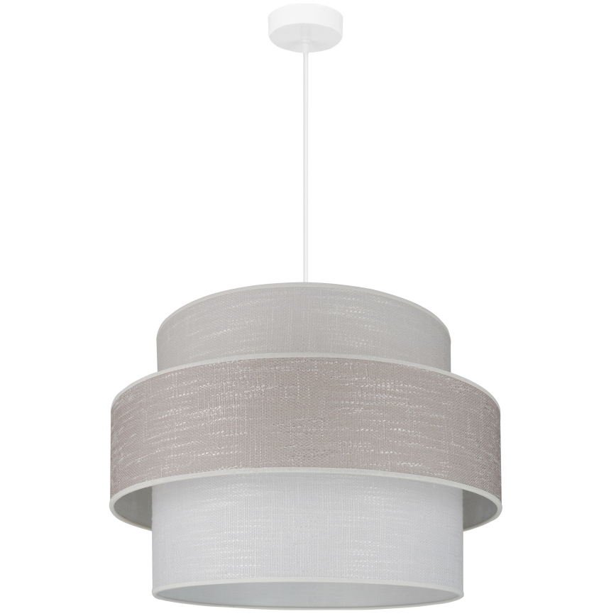 Brilagi - Κρεμαστό φωτιστικό οροφής DOVER SPACE 1xE27/15W/230V διάμετρος 50 cm γκρι/κρεμ