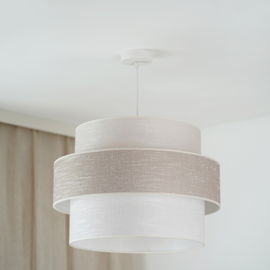 Brilagi - Κρεμαστό φωτιστικό οροφής DOVER SPACE 1xE27/15W/230V διάμετρος 50 cm γκρι/κρεμ