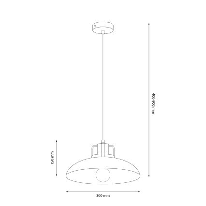 Brilagi - Κρεμαστό φωτιστικό οροφής FLAMENGO 1xE27/60W/230V μπεζ
