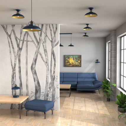 Brilagi - Κρεμαστό φωτιστικό οροφής FLAMENGO 1xE27/60W/230V μπλε