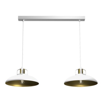 Brilagi - Κρεμαστό φωτιστικό οροφής FLAMENGO 2xE27/60W/230V λευκό