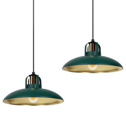 Brilagi - Κρεμαστό φωτιστικό οροφής FLAMENGO 2xE27/60W/230V πράσινο