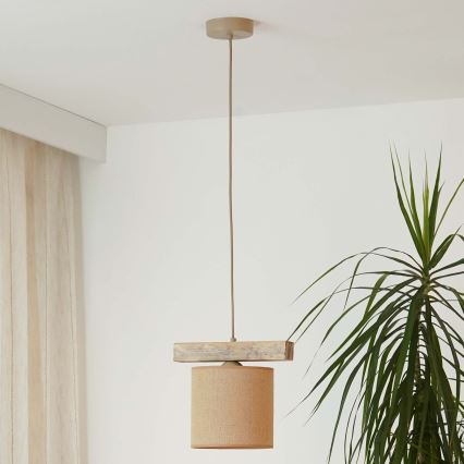 Brilagi - Κρεμαστό φωτιστικό οροφής FOREST 1xE27/15W/230V πεύκο/καφέ