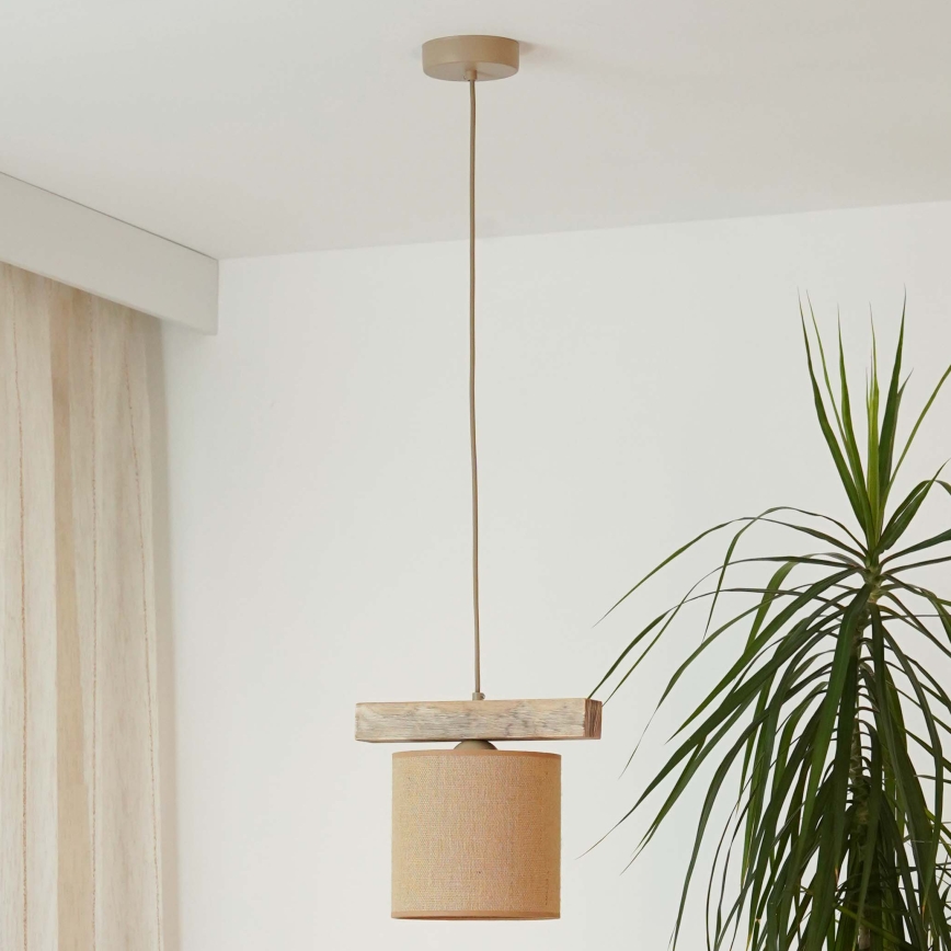 Brilagi - Κρεμαστό φωτιστικό οροφής FOREST 1xE27/15W/230V πεύκο/καφέ