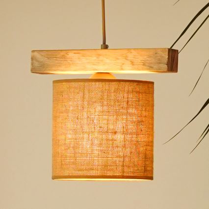 Brilagi - Κρεμαστό φωτιστικό οροφής FOREST 1xE27/15W/230V πεύκο/καφέ