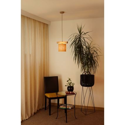 Brilagi - Κρεμαστό φωτιστικό οροφής FOREST 1xE27/15W/230V πεύκο/καφέ