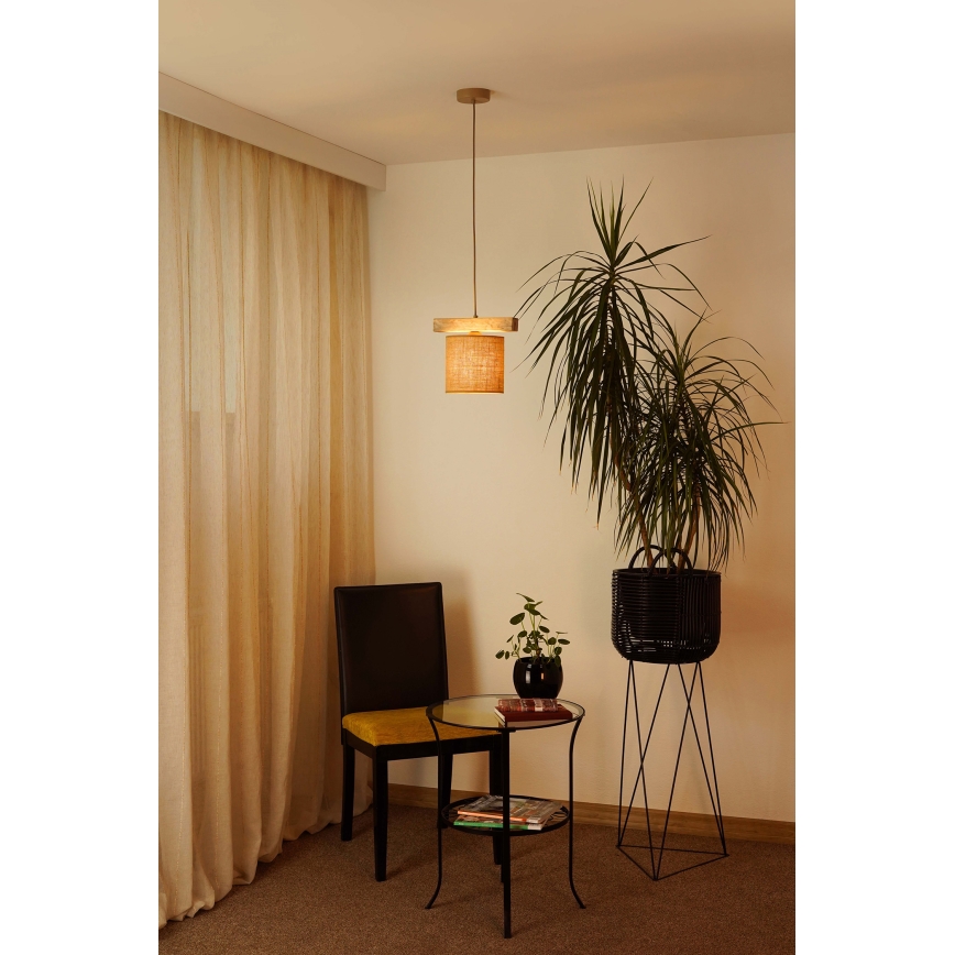 Brilagi - Κρεμαστό φωτιστικό οροφής FOREST 1xE27/15W/230V πεύκο/καφέ