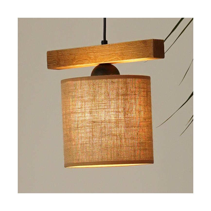 Brilagi - Κρεμαστό φωτιστικό οροφής FOREST 1xE27/15W/230V πεύκο/καφέ/μαύρο