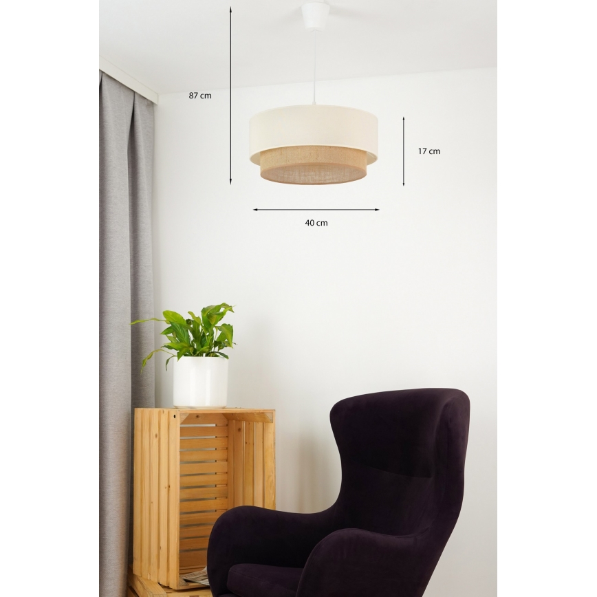 Brilagi -  Κρεμαστό φωτιστικό οροφής LED BOHO STYLE 1xE27/15W/230V διάμετρος 40 cm