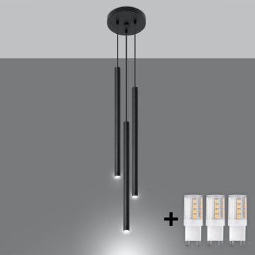 Brilagi - Κρεμαστό φωτιστικό οροφής LED DRIFA 3xG9/4W/230V μαύρο