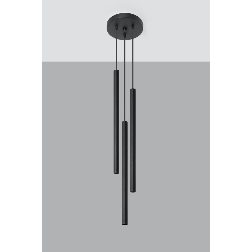 Brilagi -  Κρεμαστό φωτιστικό οροφής LED DRIFA 3xG9/4W/230V μαύρο