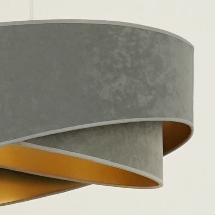Brilagi -  Κρεμαστό φωτιστικό οροφής LED LYRA 1xE27/15W/230V γκρι/χρυσό