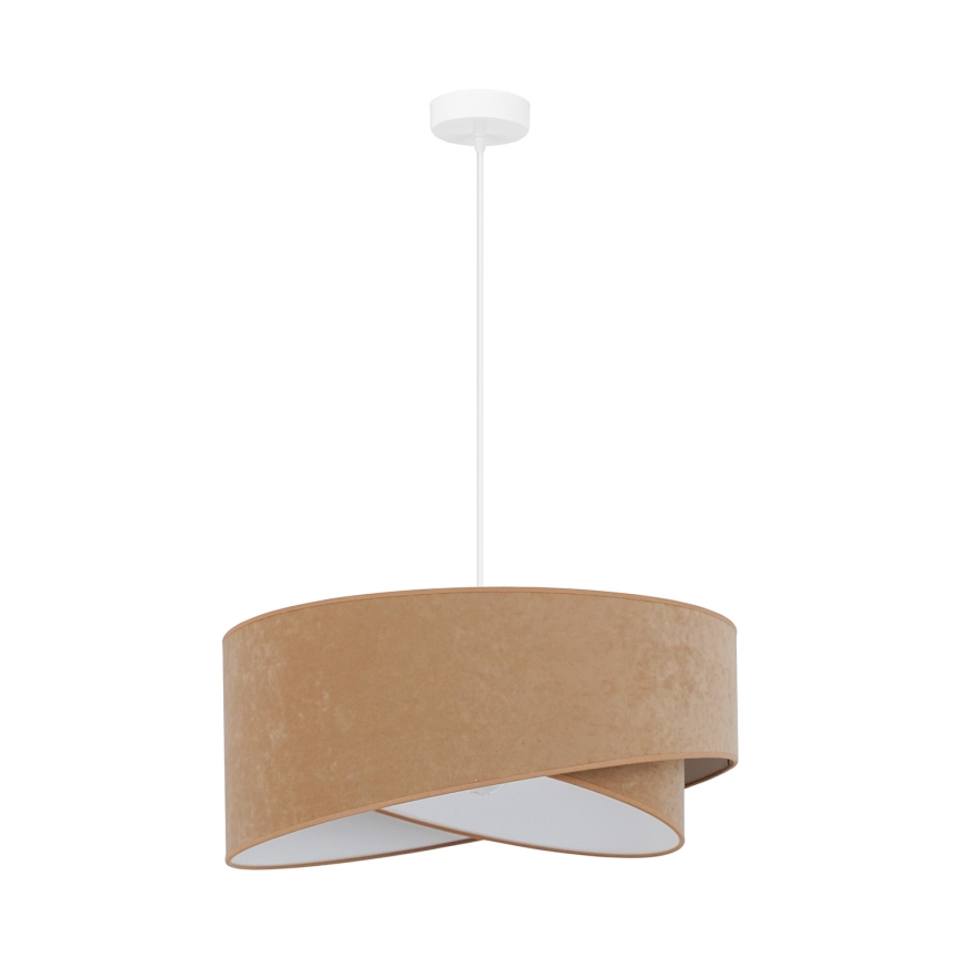 Brilagi -  Κρεμαστό φωτιστικό οροφής LED LYRA 1xE27/15W/230V καφέ/λευκό